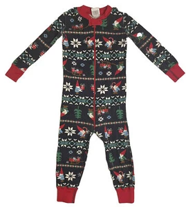 Hanna Andersson Pajamas Kids’ 3T 90 cm Gnome Holiday Christmas One Piece Sleeper - Picture 1 of 4