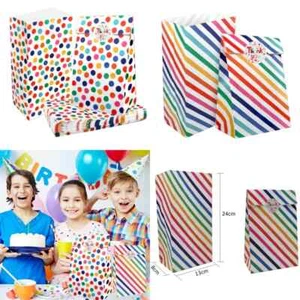 Paper Party Bags For Birthdays, Any Special Day 15 Pieces With Thankyou Stickers - Picture 1 of 5