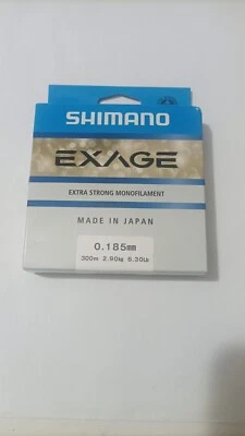 1 BOBINA FILO DA PESCA TRASPARENTE  (018,5)  SHIMANO EXAGE - Immagine 1 di 2