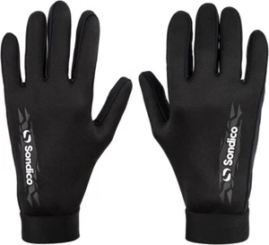 Sondico Gloves Boys Kids Junior Football Field Gloves Phone Use Black Brand New - Picture 1 of 9