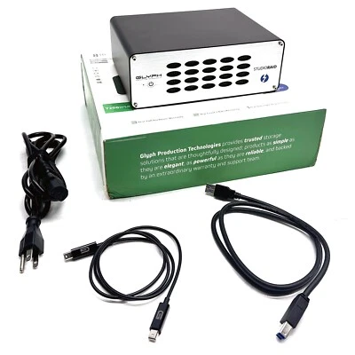 Glyph StudioRaid 8TB External HDD RAID 0 1 JBOD Thunderbolt TB 2 USB 3 SRTB8000 - Image 1 of 4