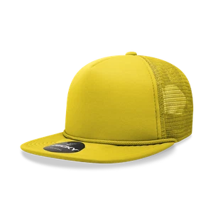 Decky Unisex 5 Panel High Profile Structured Foam Trucker Cap - 6026 - Picture 1 of 37