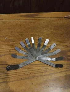 Vintage KASTAR Offset Valve Tappet Tool Feeler Gauge 11 Blade Made In USA - Bild 1 von 6