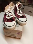 Converse All Star Made In Usa Tg 8 1 2 Us Red Vintage