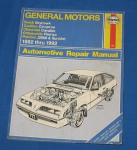 Haynes GM General Motors Buick Cadillac Chevy Pontiac 1982 - 1992 Repair Manual - Imagen 1 de 2