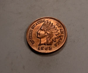 1902 Indian Head Cent Penny * Gem BU++ Red * Four Diamonds *  XI142 - Picture 1 of 2