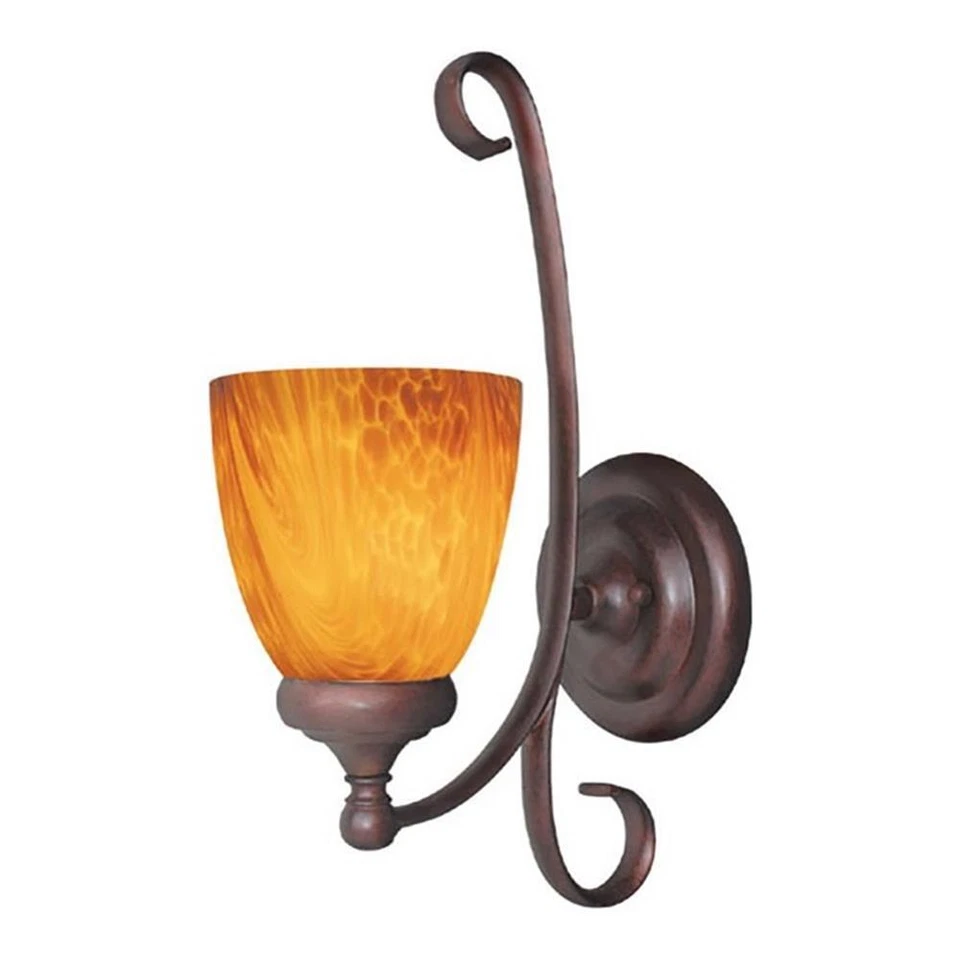 Woodbridge Lighting Kenshaw 1 Light Steel Wall Sconce in Bordeaux Red - Image 1 of 1