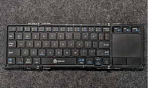iClever Keyboard Folding Bluetooth USB Touchpad IC-BK08 Dark Gray 220g Japan - Picture 1 of 10