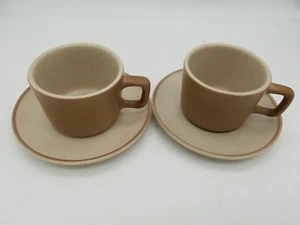 Metlox Poppytrail California Tempo Set 2 Cups & Saucers CA USA MCM Vintage - Picture 1 of 6