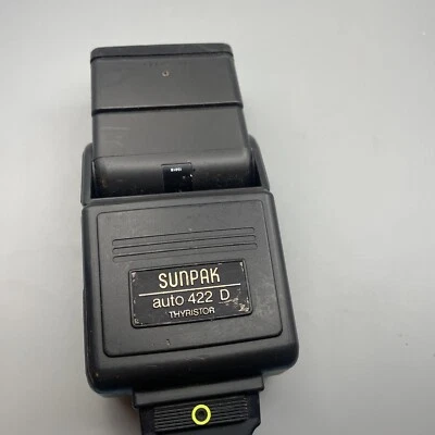 Sunpak Auto 422 D Thyristor Electronic Camera Flash Unit for Canon Camera, Works - Image 1 of 4