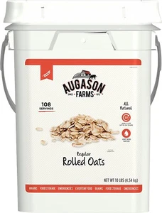 Augason Farms Quick Rolled Oats 90 Servings - 10 Pounds Exp: 03/19/51 - Picture 1 of 4