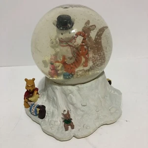 Disney Winnie the Pooh Tigger Snowman Music Box-Wish You a Merry Christmas - Picture 1 of 6