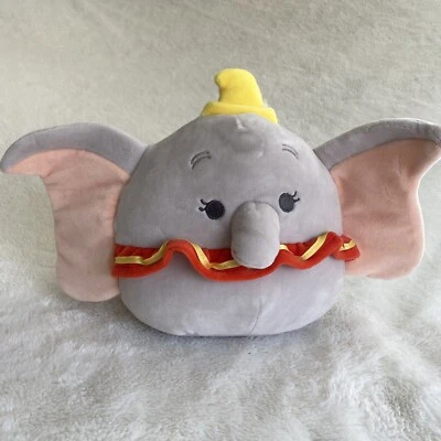 Disney Squishmallow Dumbo 8” pulgadas Nuevo con etiquetas Elephant Kellytoy Nuevo Raro Foto 1 de 4
