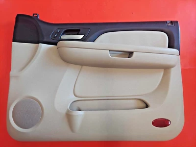 2007-08 Chevrolet Suburban 1500 FRONT PASSENGER interior door panel; cashmere - Image 1 of 4