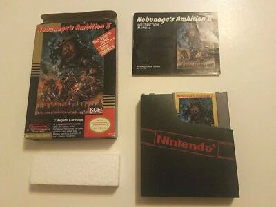 Nobunaga's Ambition II 2 (Nintendo NES) Authentic Complete GREAT Shape CIB Game - Image 1 of 4