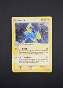 Pokemon TCG Card Manectric 7/106 EX Emerald Holo Rare Vintage - LP - Picture 1 of 2