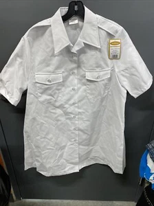 NWT US Navy Creighton Women’s Maternity White Dress Shirt Size Medium 3972-18010 - Picture 1 of 4