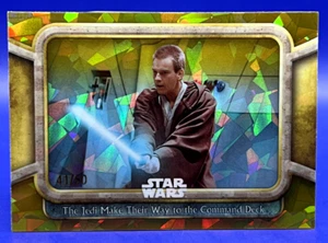2024 Chrome Sapphire StarWars Gold The Jedi Make Their Way tothe Command Deck/50 - Picture 1 of 9