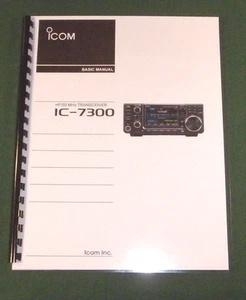 Icom IC-7300 Podstawowa instrukcja obsługi - Pokrowce na karty i pełny kolor - Zdjęcie 1 z 1