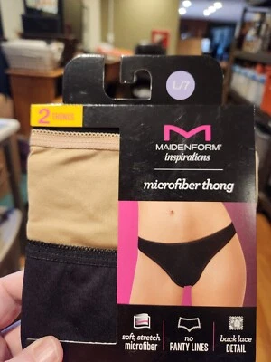 7 / 大号丁字裤少女形式灵感黑色棕褐色 2 包 — 第 1/2 张图片