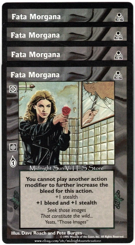 Fata Morgana x4 Dark Sovereigns V:TES VTES Vampire CCG - Image 1 of 1