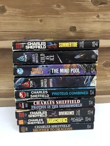 Lot 9 Charles Sheffield Paperbacks Science Fiction Mixed Lot - Picture 1 of 7