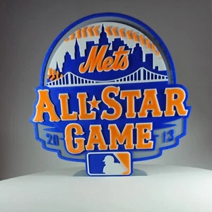 Mets All Star Game 3D Printed Stand | NY Mets Desk, Wall or Shelf Display - Picture 1 of 4