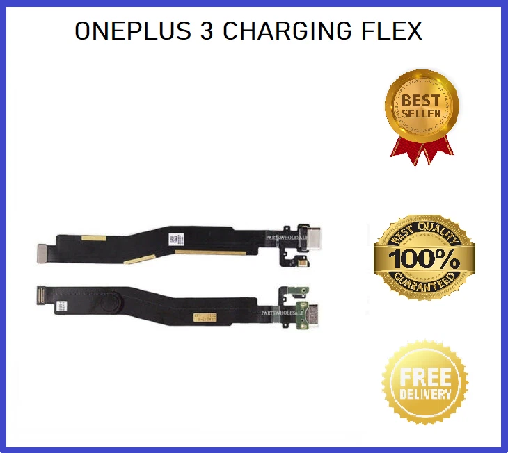 Charging Port For OnePlus 3 Replacement Flex Cable & Main Microphone Mic UK - Image 1 of 1