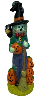 Vela decorativa calabaza cuervo espantapájaros de Halloween de colección Foto 1 de 4