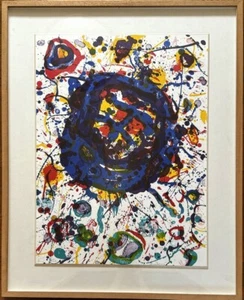 Sam Francis Untitled Lithograph Edition, autographed and framed, 1986 - Picture 1 of 4
