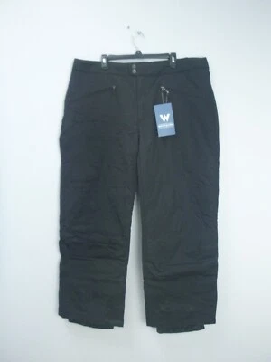 NWT White Sierra Women's Toboggan Insulated Snow Pants Black Size 2X - Image 1 of 3