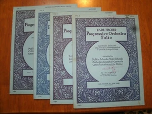Vintage Progressive Orchestra Folio Music Sheet Set - Picture 1 of 10
