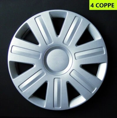 COPRICERCHI COPPE RUOTA DM "14" KIT 4 PEZZI PER FORD FIESTA DAL 2002 - Immagine 1 di 2
