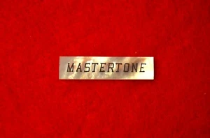 MASTERTONE pearl name block inlay Luthier Banjo Bowtie Style RB-250 Slanted Font - Picture 1 of 8