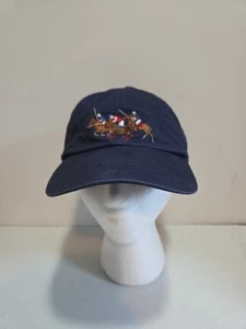 Polo Ralph Lauren Stampede Mütze verstellbarer Lederriemen hinten 3 Pony - Bild 1 von 9