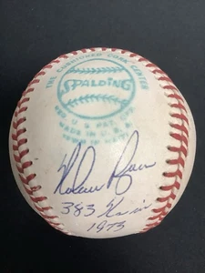 Nolan Ryan Signed Baseball Vintage MacPhail 383 K’s 1973 HOF Autograph JSA PSA - Picture 1 of 8