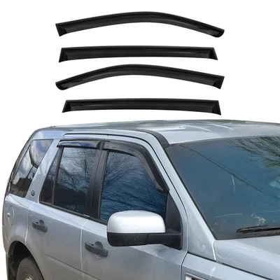 Window Visor Vent Rain Guard Deflector for Subaru Forester 2009-2013 Smoke 4 Pcs - Image 1 of 4
