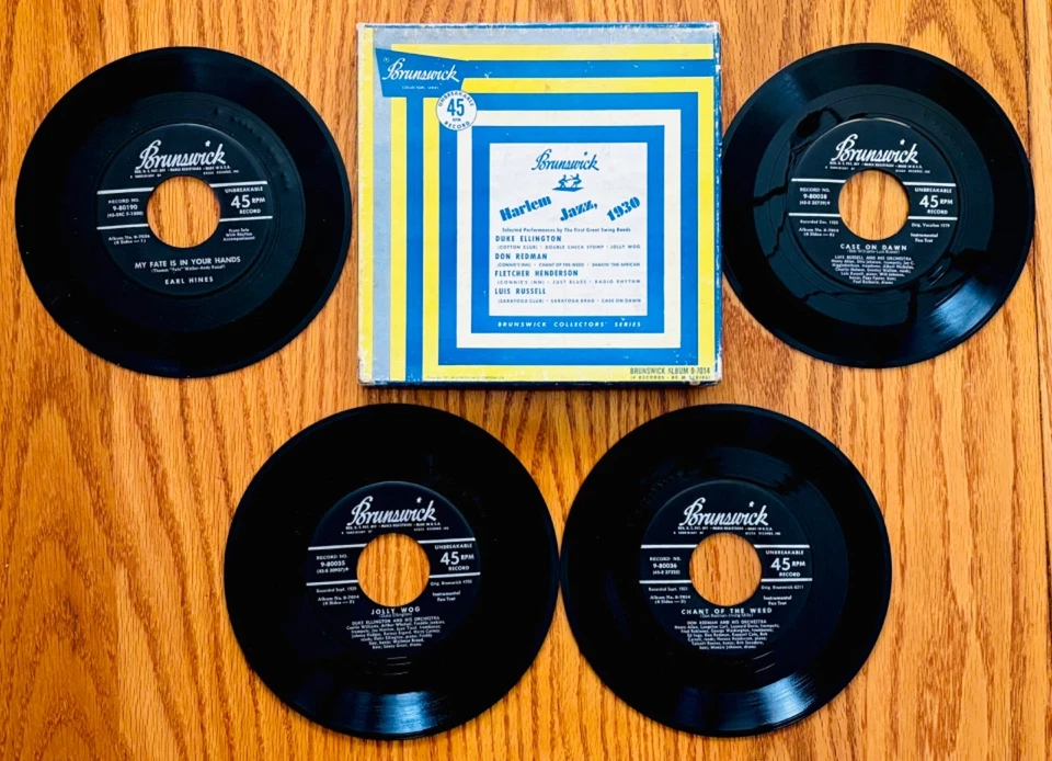 HARLEM JAZZ 1930: Box Set Of 4 EP's~BRUNSWICK #9-7014~Ellington~Henderson~Redman - Image 1 of 1