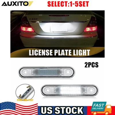 LED License Plate Lights For Mercedes-Benz W124 W201 W202 OE A1248200256 2-10X - Image 1 of 4