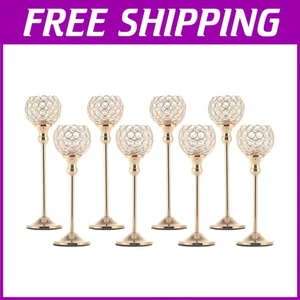 Kristall Kerzenständer Set für Stumpenkerzen - Bild 1 von 9