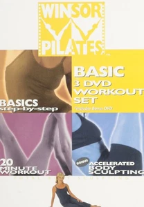 Winsor Pilates Basic 3 DVD Workout Set (Basics Step-By-Step/20 Minute Workout/A - Foto 1 di 1