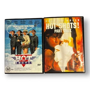 Hot Shots & Hot Shots Part Deux ~ Charlie Sheen Lloyd Bridges - Picture 1 of 4