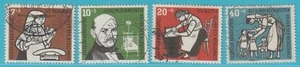 Bund 1956 gestempelt MiNr. 243-246 4 Werte ohne Falz Wohlfahrt Kinderpflege - Picture 1 of 2