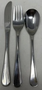 J.A. Henckels Manor Stainless 18/10  Flatware Soup Spoon, Dinner Fork & Knife - Picture 1 of 6