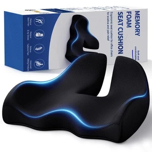 Memory Seat Cushion for Office Chair Ergonomic Cushions Pad Pillow for Pressu... - Picture 1 of 7