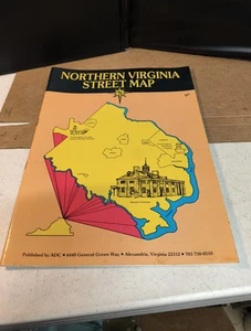 Vintage ADC’s Street Map of Northern Virginia 1988 - Foto 1 di 4