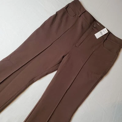 Ann Taylor Loft Womens Size 10 NWT Five Pocket Slim Flare Pants Bi-Stretch Brown - Image 1 of 4