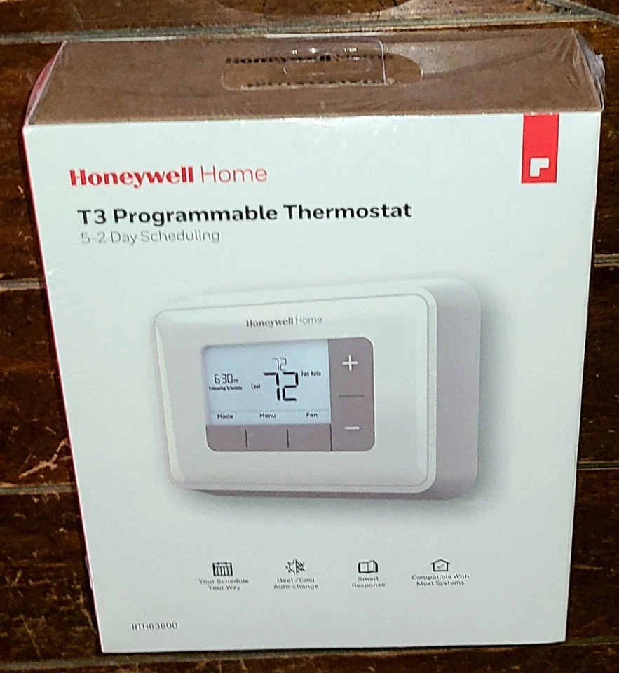 Honeywell Home RTH6360D1002 Programmable Thermostat 5-2 Schedule 1-pack White