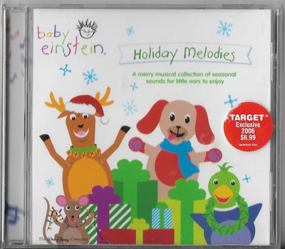 *Cracked Case* New/Sealed Baby Einstein Holiday Melodies Christmas CD — 第 1/2 张图片