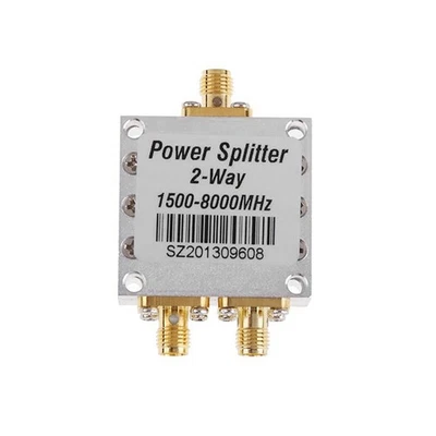 2-Way RF Coaxial Power Splitter Divider Combiner 1500-8000MHz SMA Female - Image 1 of 4